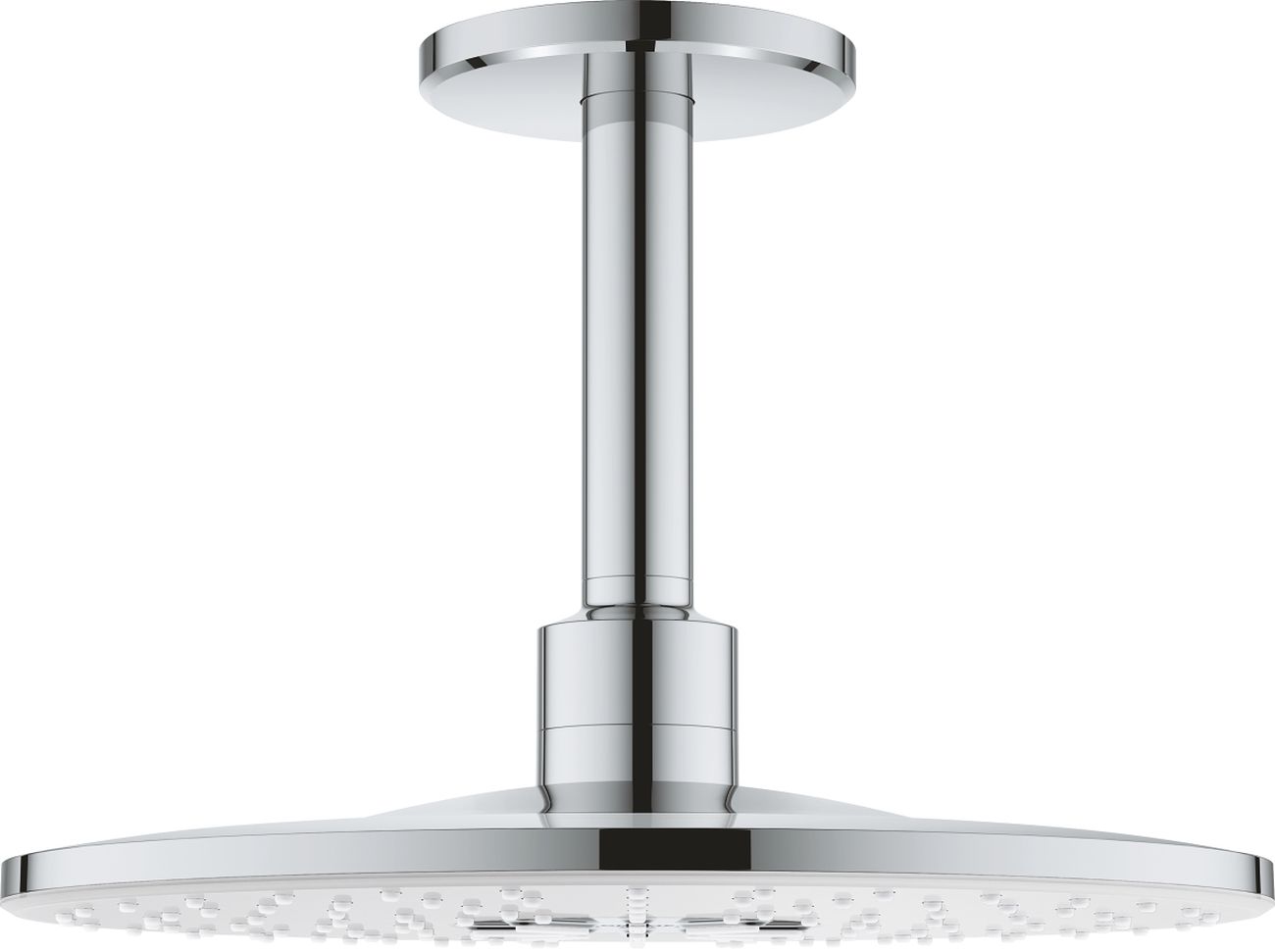 Grohe Rainshower 310 SmartActive deszczownica 31 cm okrągła z ramieniem sufitowym chrom/biały 26477LS0