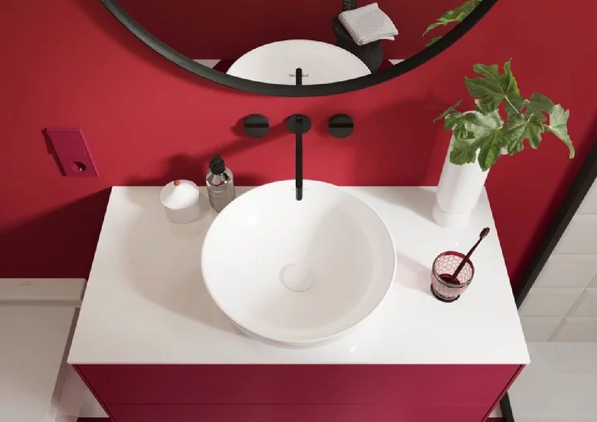 Villeroy & Boch Artis umywalka 43 cm nablatowa okrągła CeramicPlus Stone White 417943RW