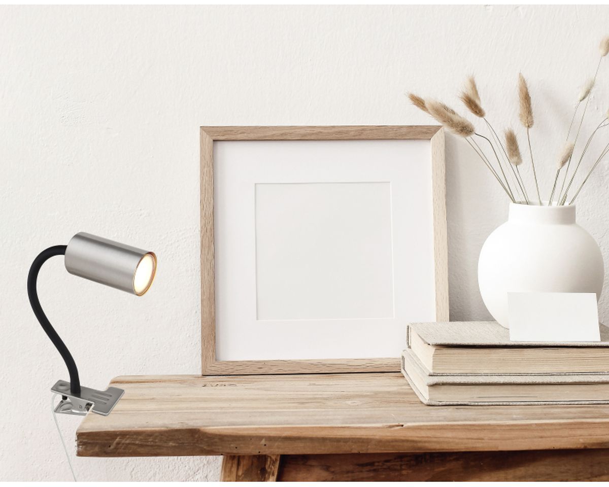 Globo Lighting Robby lampa biurkowa 1x25W czarny/nikiel 57911K