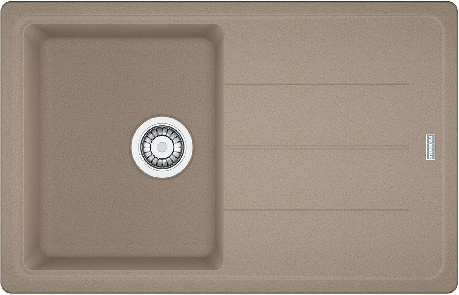 Franke Basis zlewozmywak granitowy 78x50 cm brązowy 114.0676.294