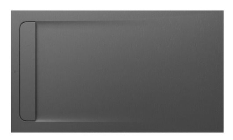 Roca Aquos brodzik 160x90 cm prostokątny kompozyt Stonex szary łupek AP60164038401200