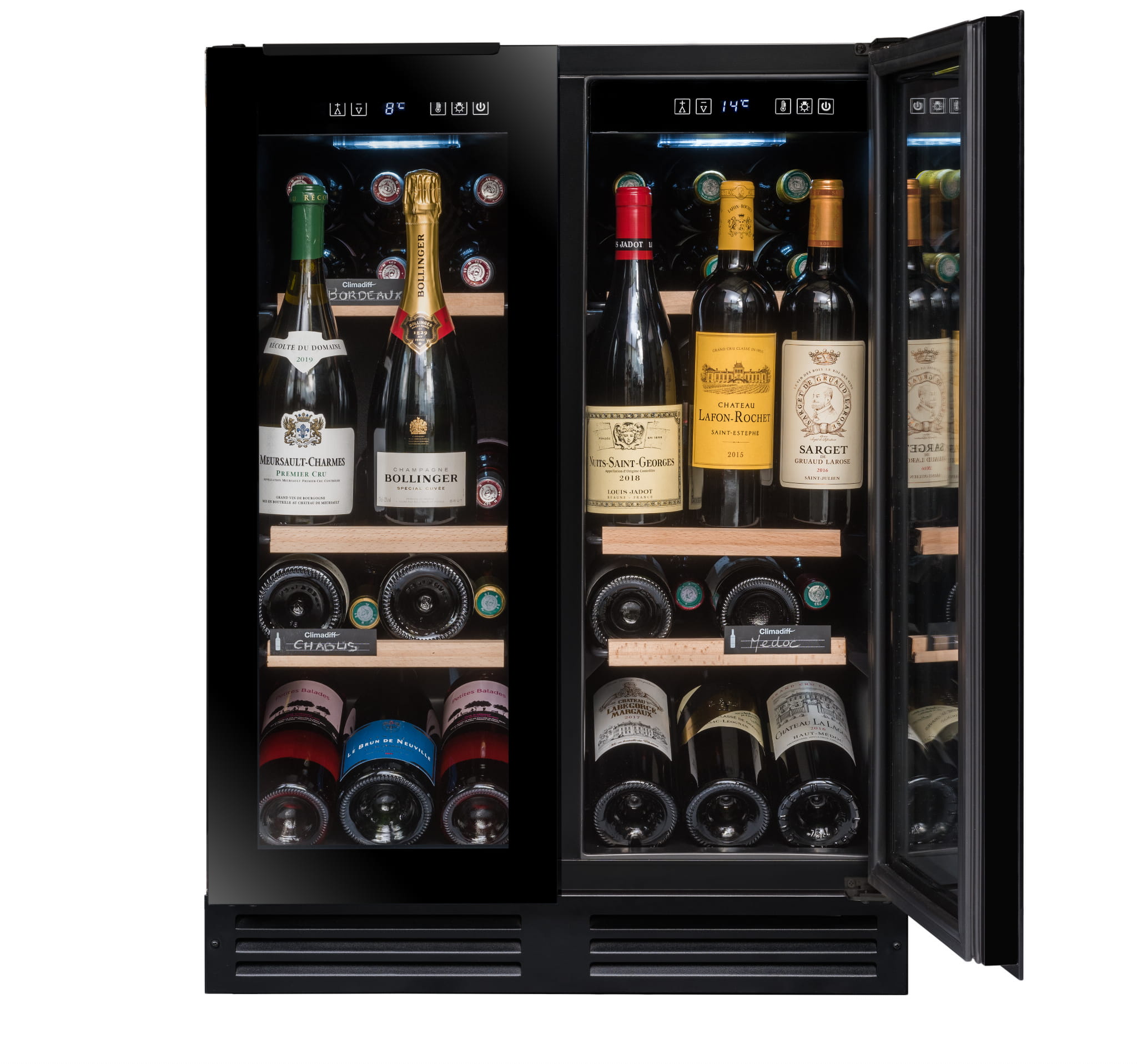 Avintage chłodziarka do wina 46 butelek do zabudowy AVU49DPB1