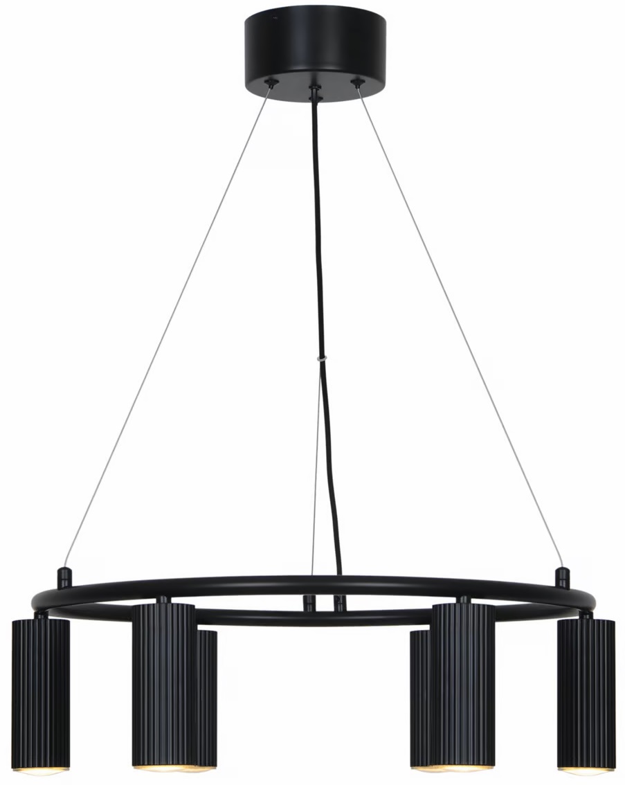 Nordlux Vico lampa wisząca 6x5 W czarna 2512323003