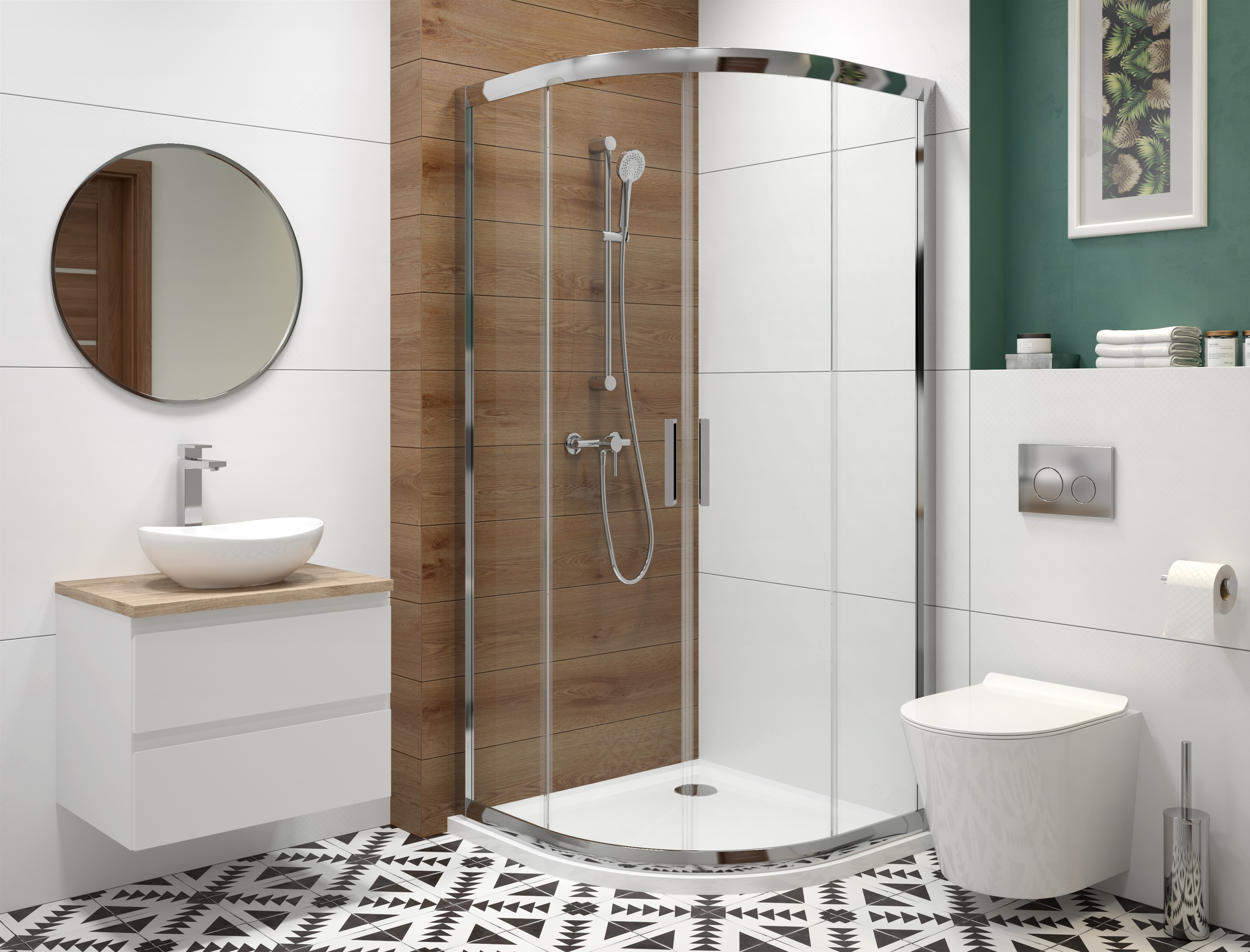 Hagser Ulva bateria umywalkowa stojąca wysoka chrom HGR70000032 - Wysyłka w 24h