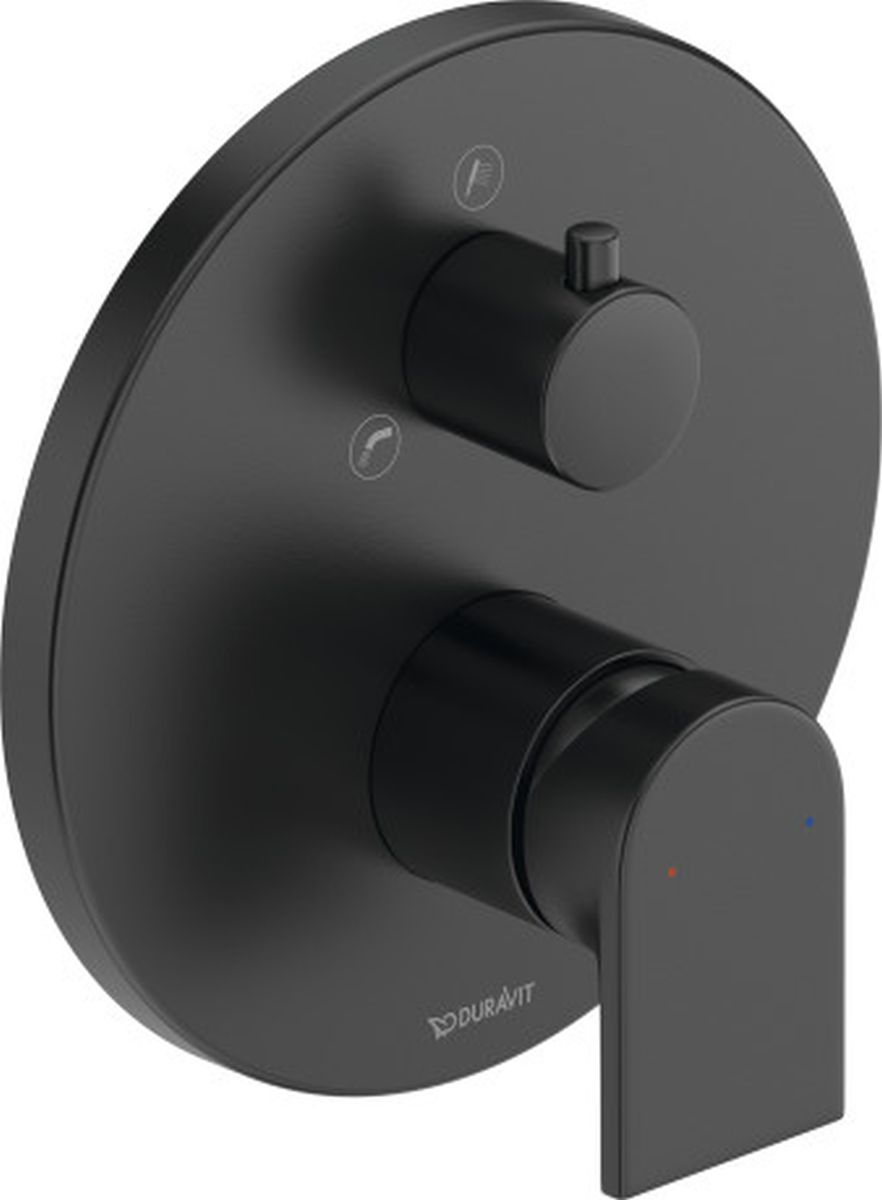 Duravit Tulum bateria wannowo-prysznicowa podtynkowa czarna TU5210012046