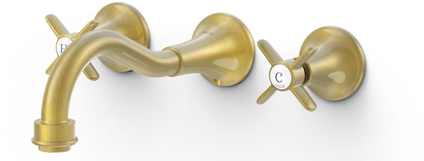 Tres Clasic-Tres bateria umywalkowa podtynkowa mosiądz 24215101LV