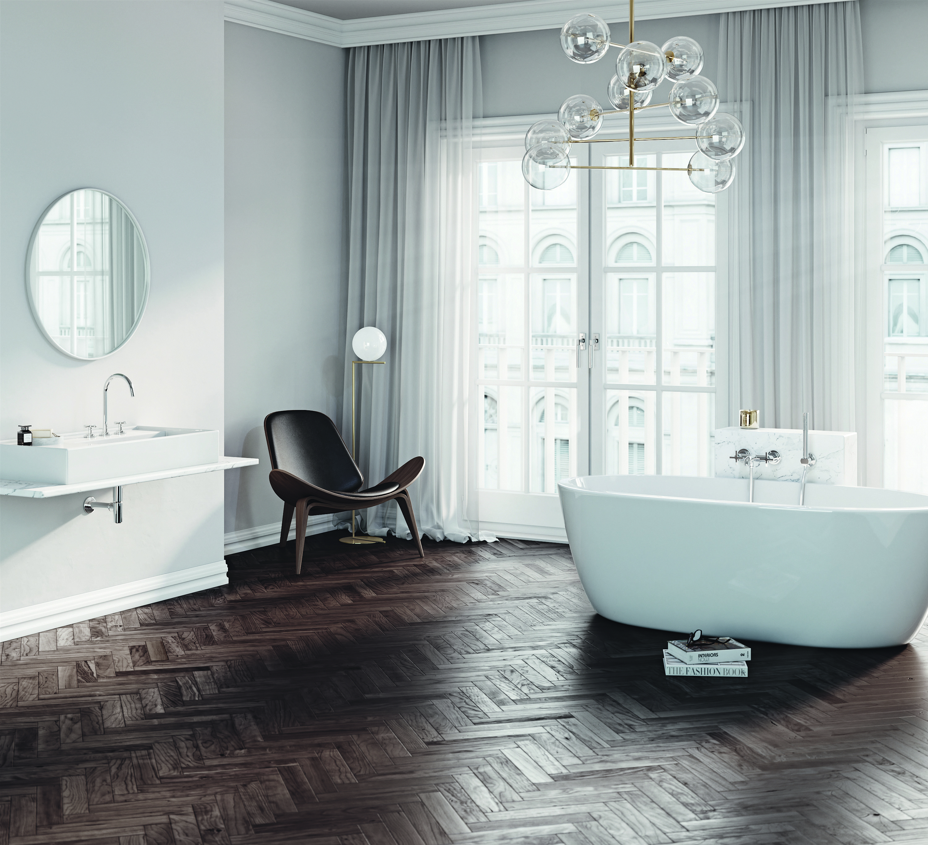 Kludi Nova Fonte Classic zestaw prysznicowy ścienny chrom 2085005-25