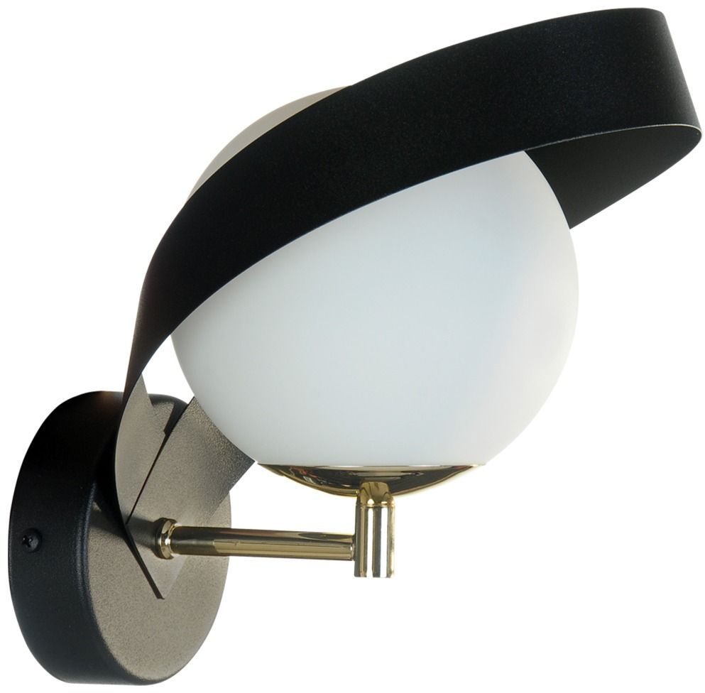 Zuma Line Nela kinkiet 1x40 W biały-czarny-złoty 1140