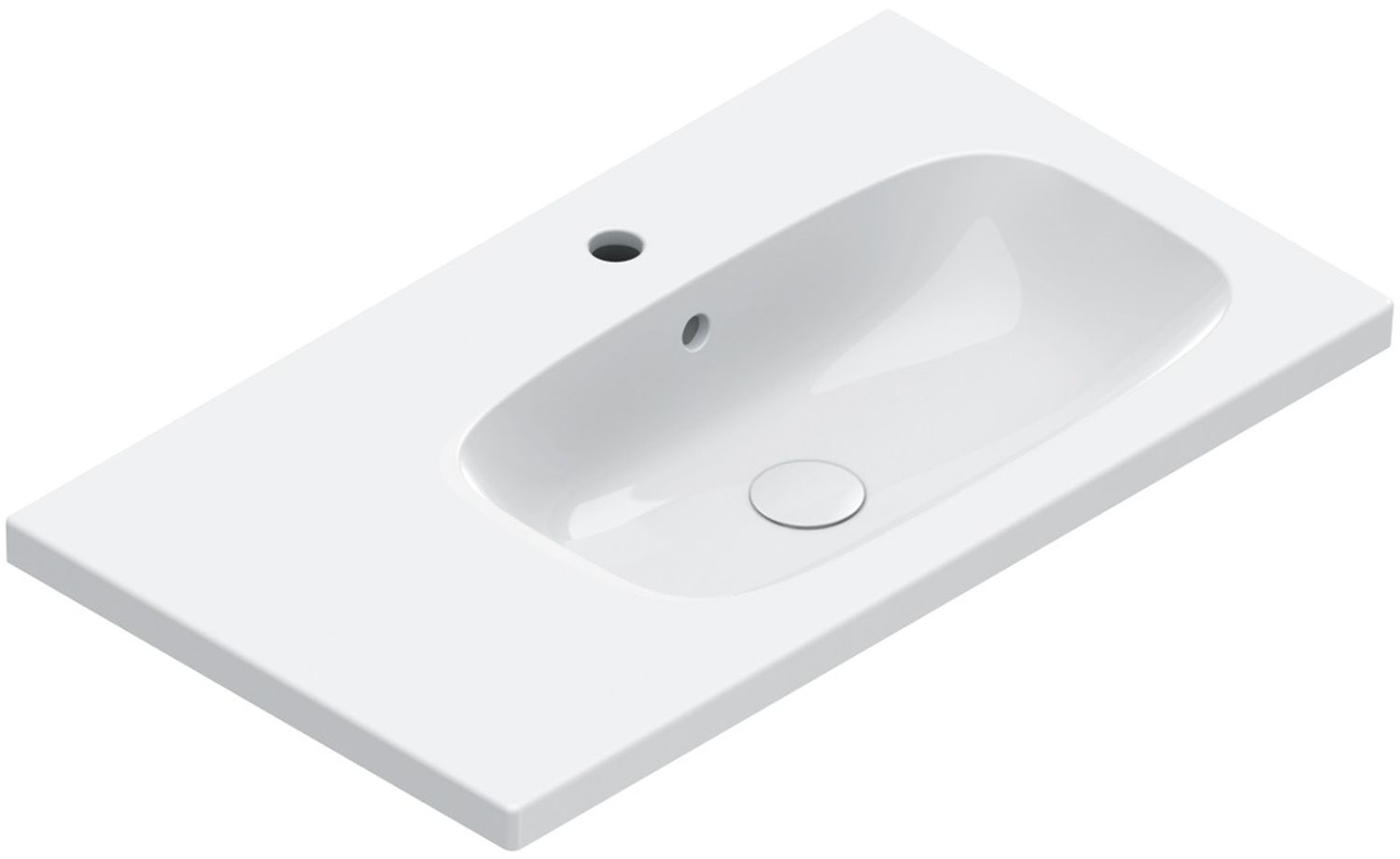 Catalano Alvea umywalka 80x46 cm prostokątna ścienna-meblowa biała 0620831001