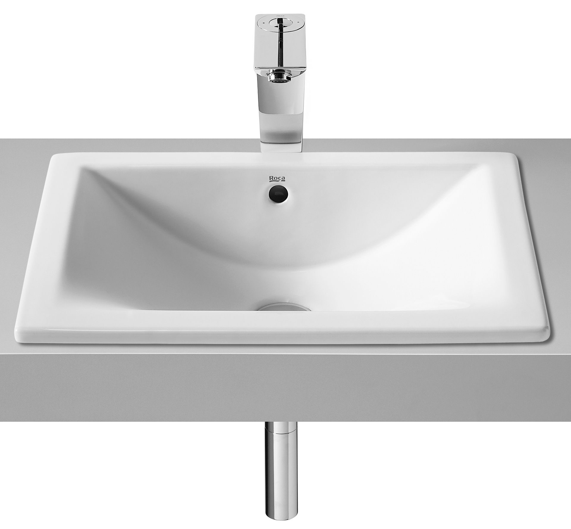 Roca Diverta umywalka 50x38 cm prostokątna wpuszczana-podblatowa biała A327114000 - Wysyłka w 24h