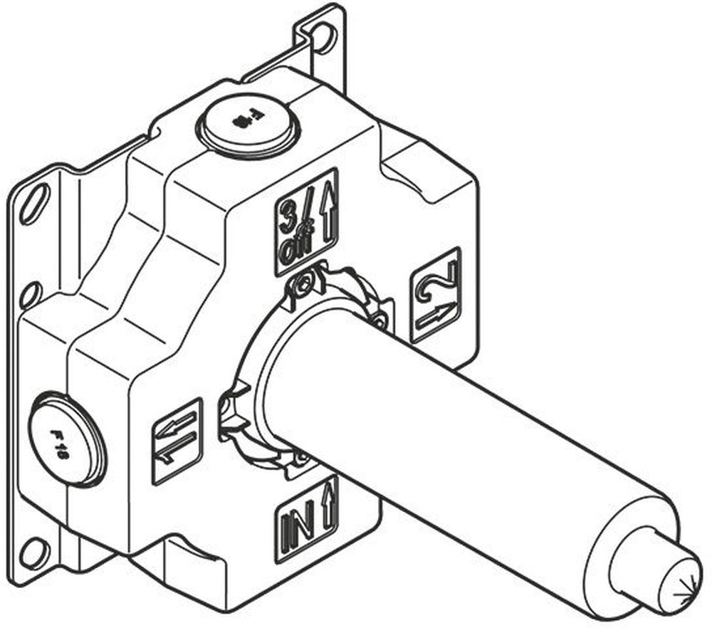 Dornbracht element podtynkowy do zaworu dwudrożnego 3520297090