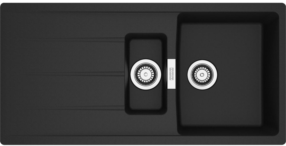 Franke Centro zlewozmywak granitowy 100x50 cm czarny 114.0710.223