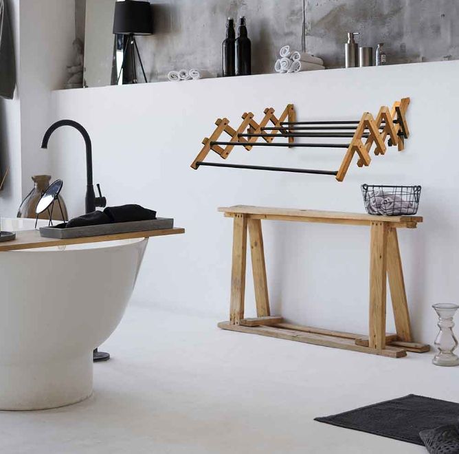 Sepio Aurora suszarka na pranie wisząca harmonijkowa drewniana 10SUSHARAUR80 - Wysyłka w 24h