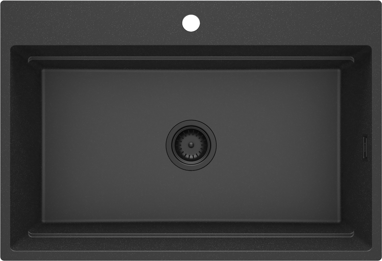 Deante Magnetic zlewozmywak granitowy 76x52 cm grafit metalik ZRM_G10B