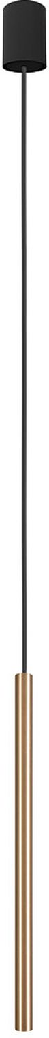 Nowodvorski Lighting Laser 490 lampa wisząca 1x10W czarny/mosiądz 8798