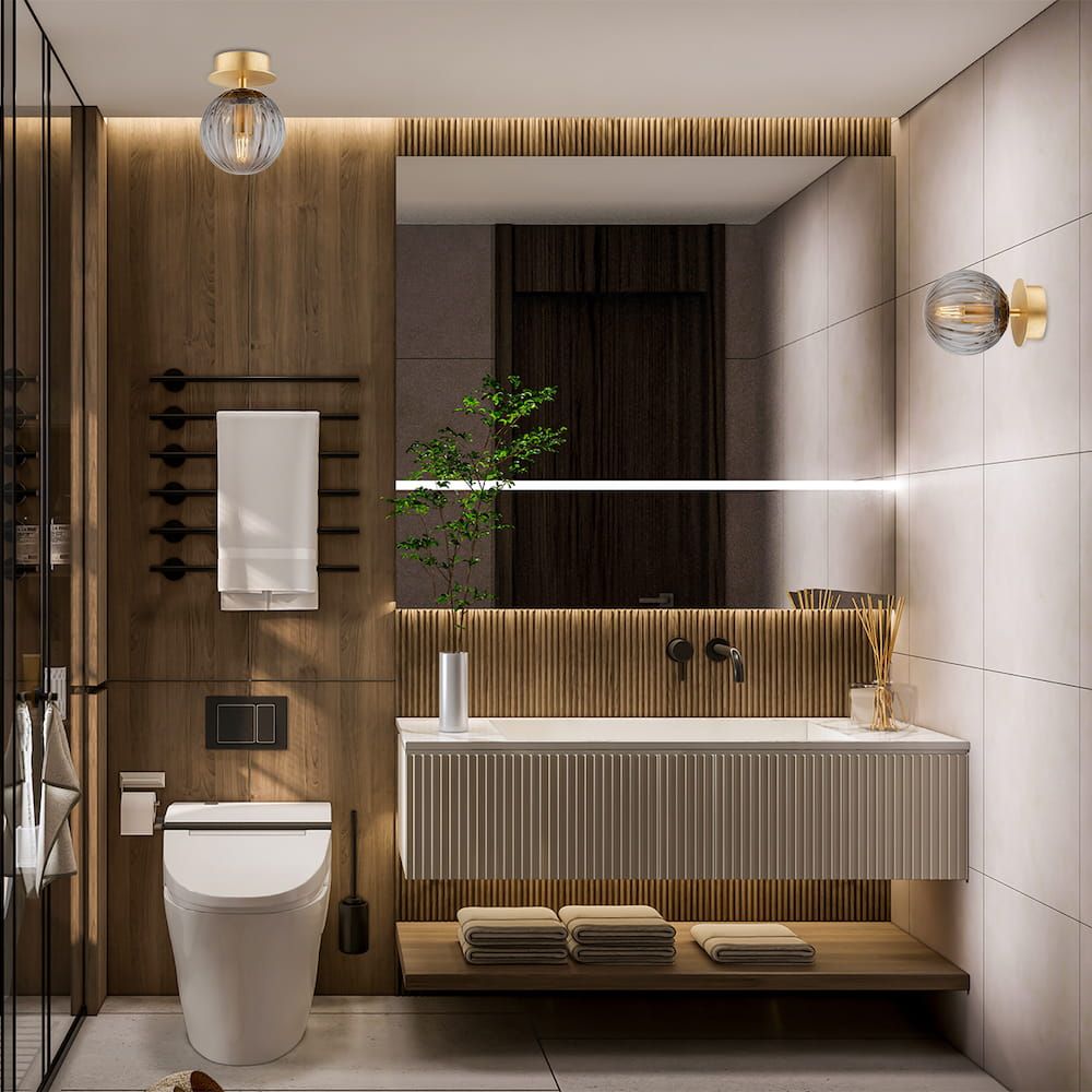 Argon Paloma lampa podsufitowa 1x7 W mosiądz 8510