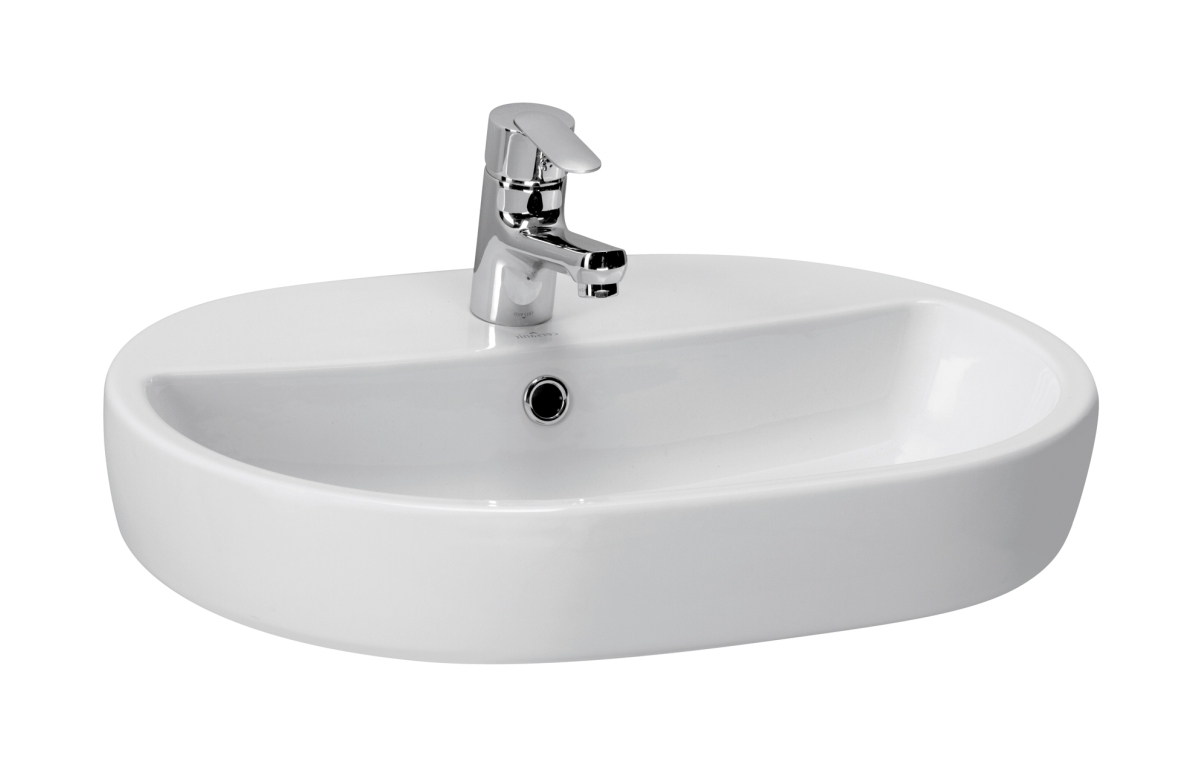 Cersanit Caspia umywalka 60x42 cm owalna nablatowa biała K11-0099 - Wysyłka w 24h