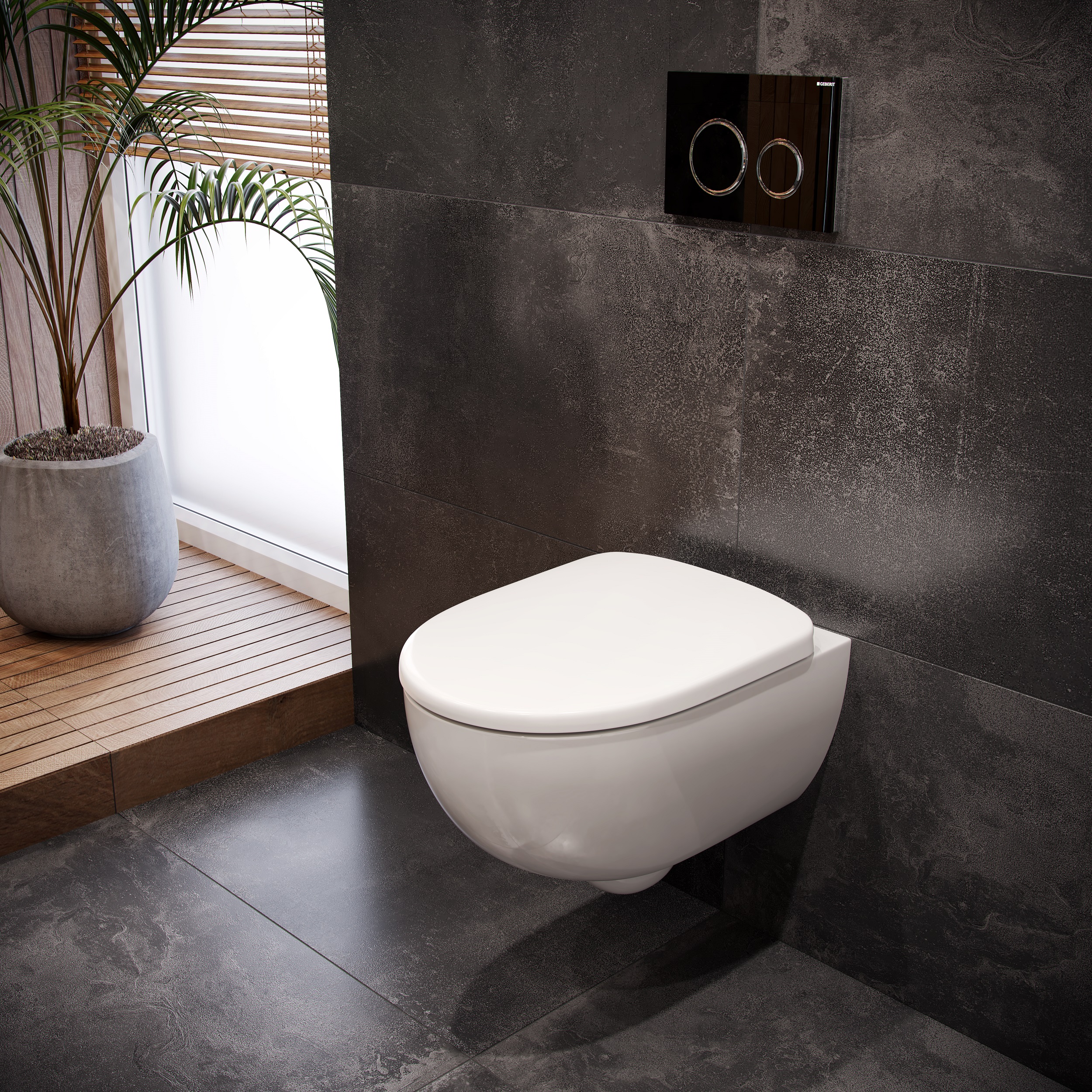 Geberit Selnova Compact Premium miska WC wisząca Rimfree biała 500.377.01.2