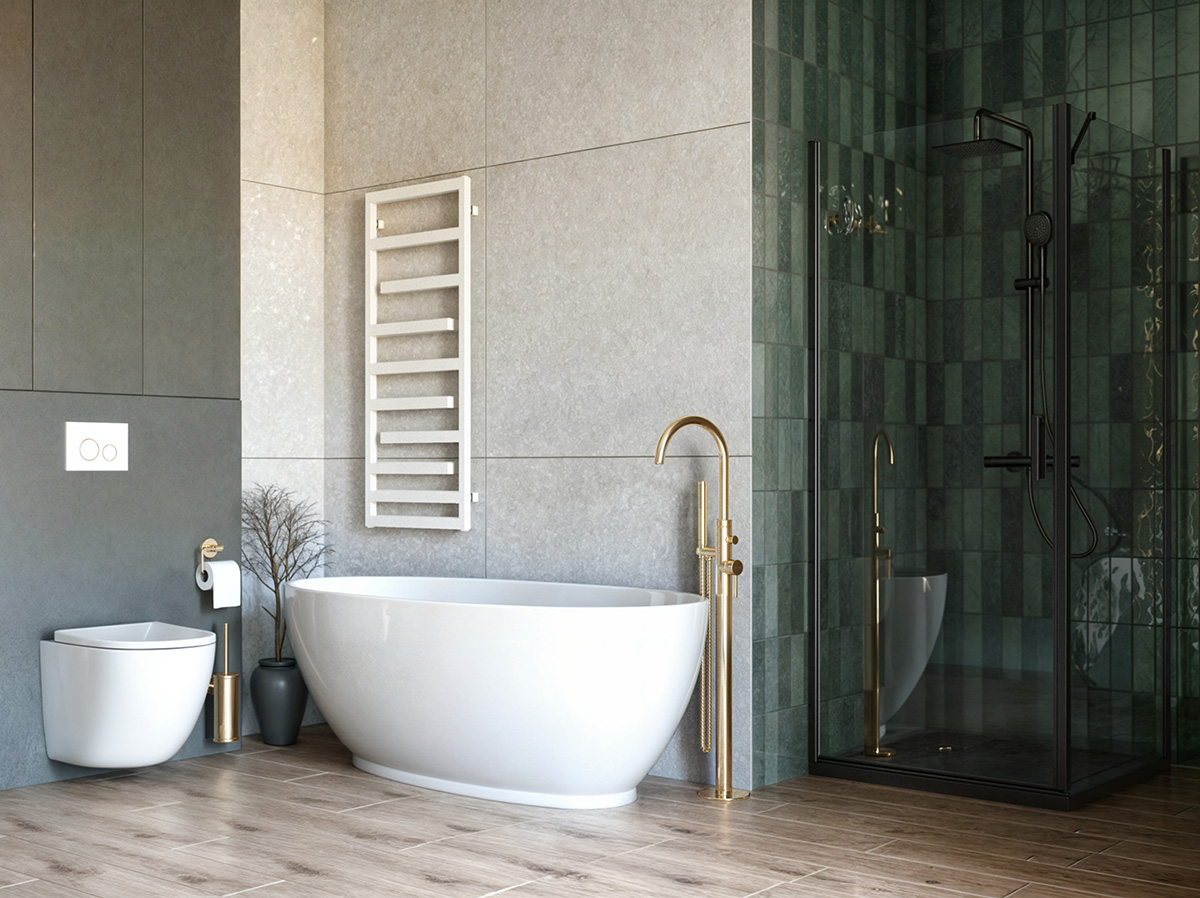 Oltens Gulfoss uchwyt na papier toaletowy złoto szczotkowane 81103810 - Wysyłka w 24h