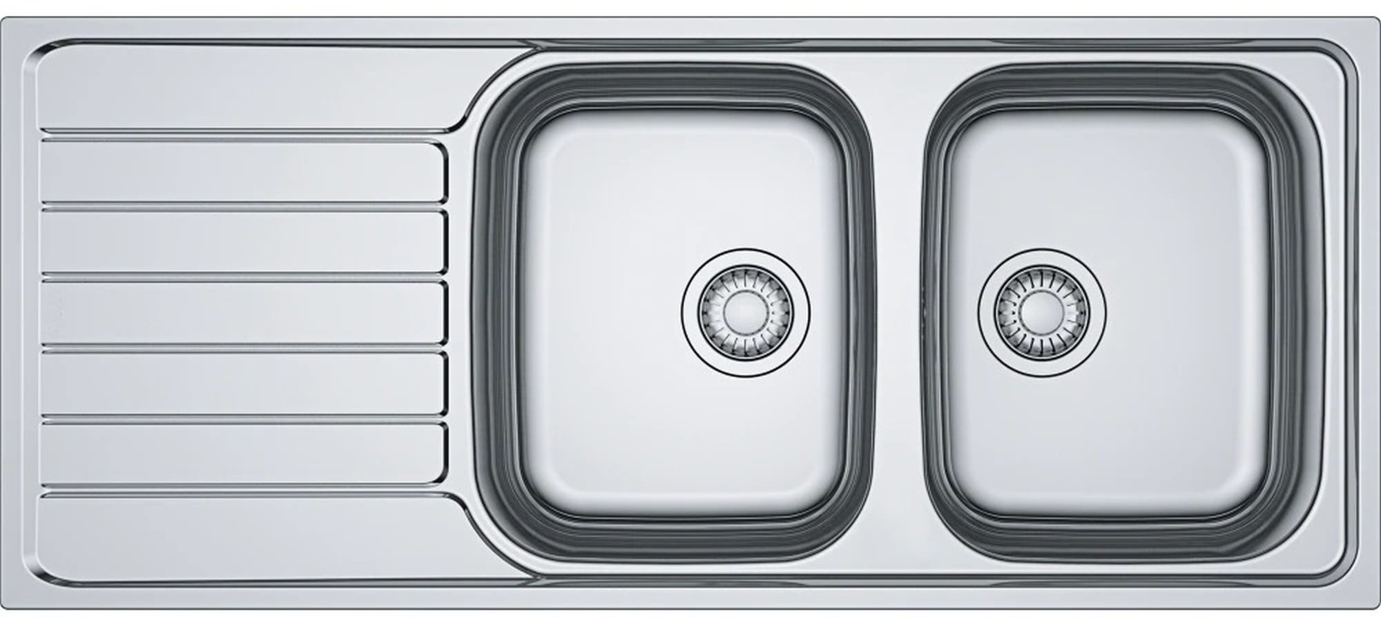 Franke Spark SKX 621-116 zlewozmywak stalowy 116x50 cm stal szlachetna szczotkowana 101.0592.563