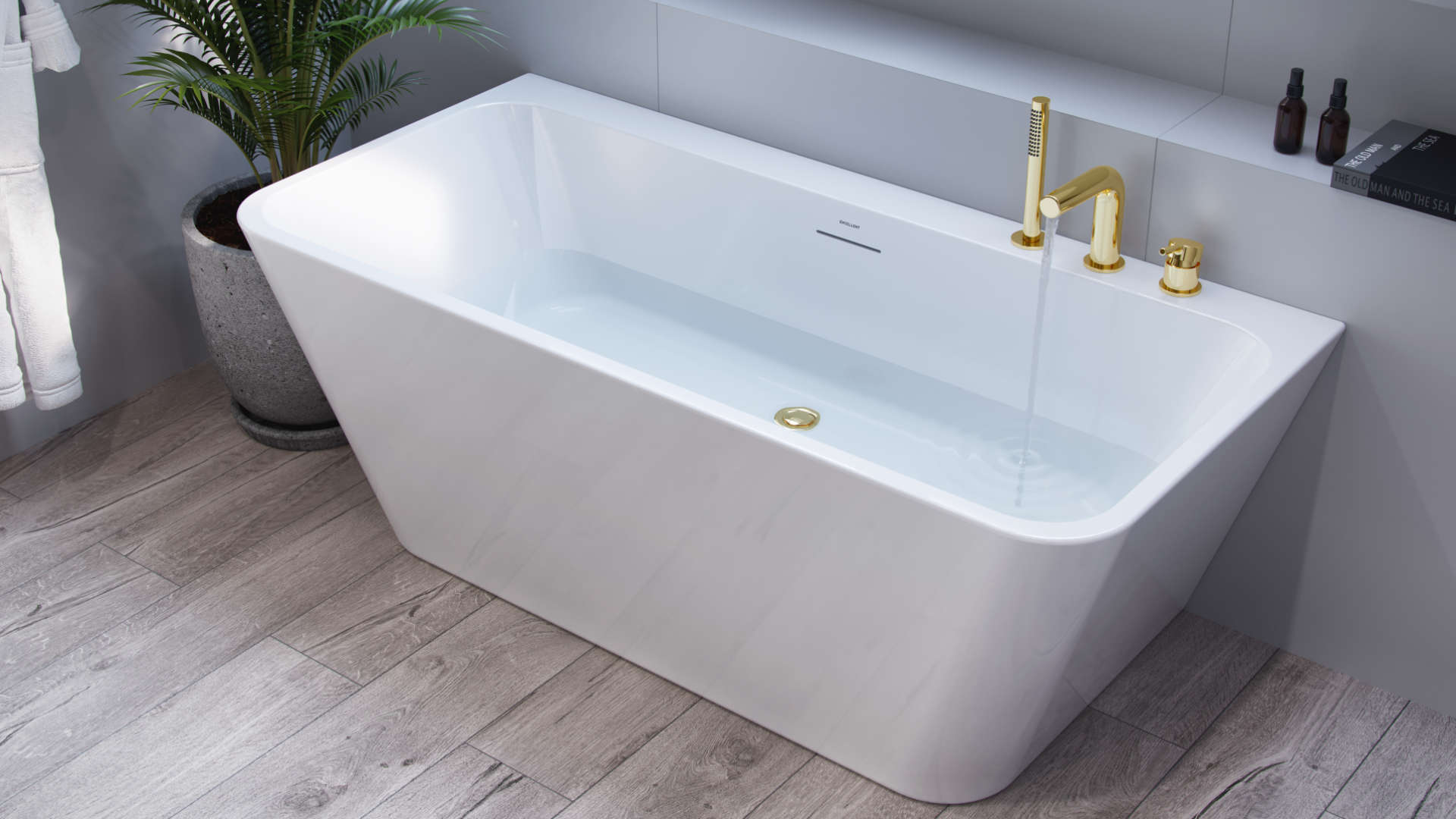 Excellent Pi bateria wannowo-prysznicowa nawannowa złoty szczotkowany AREX.1234GB - Wysyłka w 24h