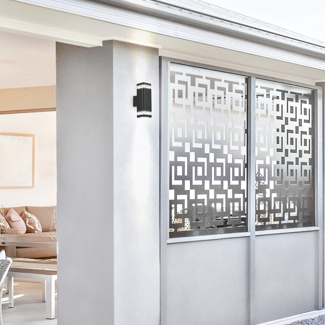 Rabalux Sintra kinkiet zewnętrzny 2x25W czarny mat/przezroczysty 7956 - Wysyłka w 24h