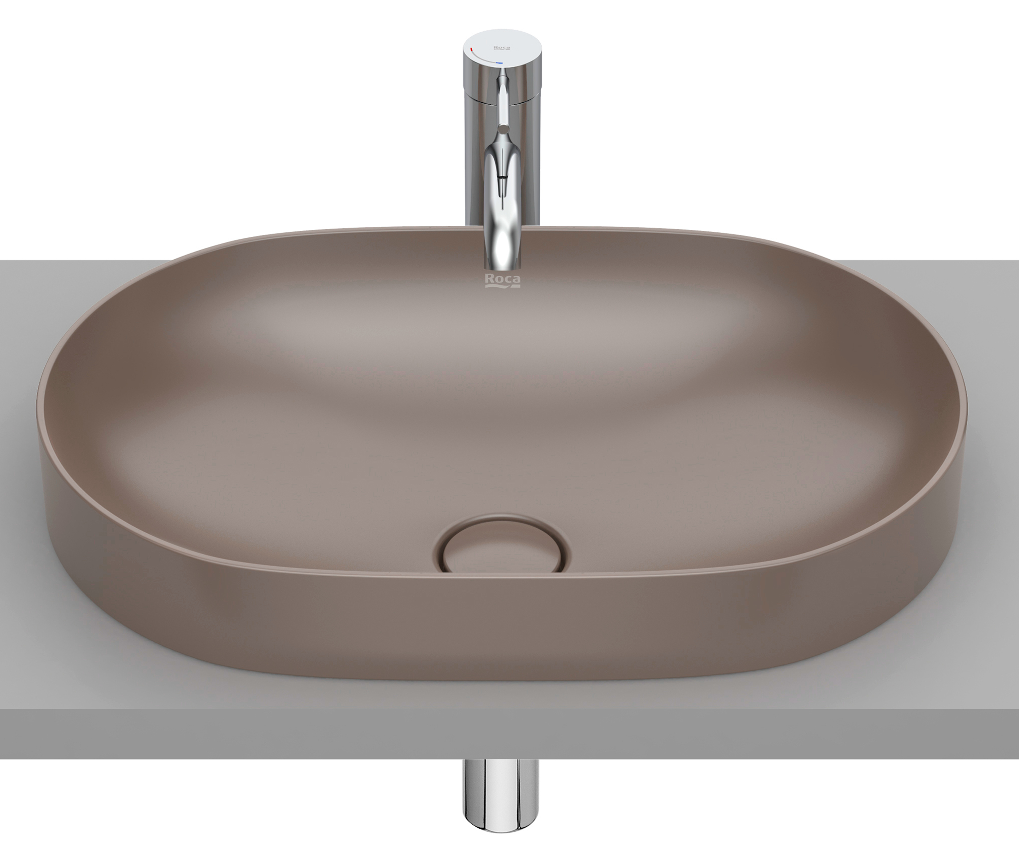 Roca Inspira umywalka 55x37 cm owalna wpuszczana A327527660