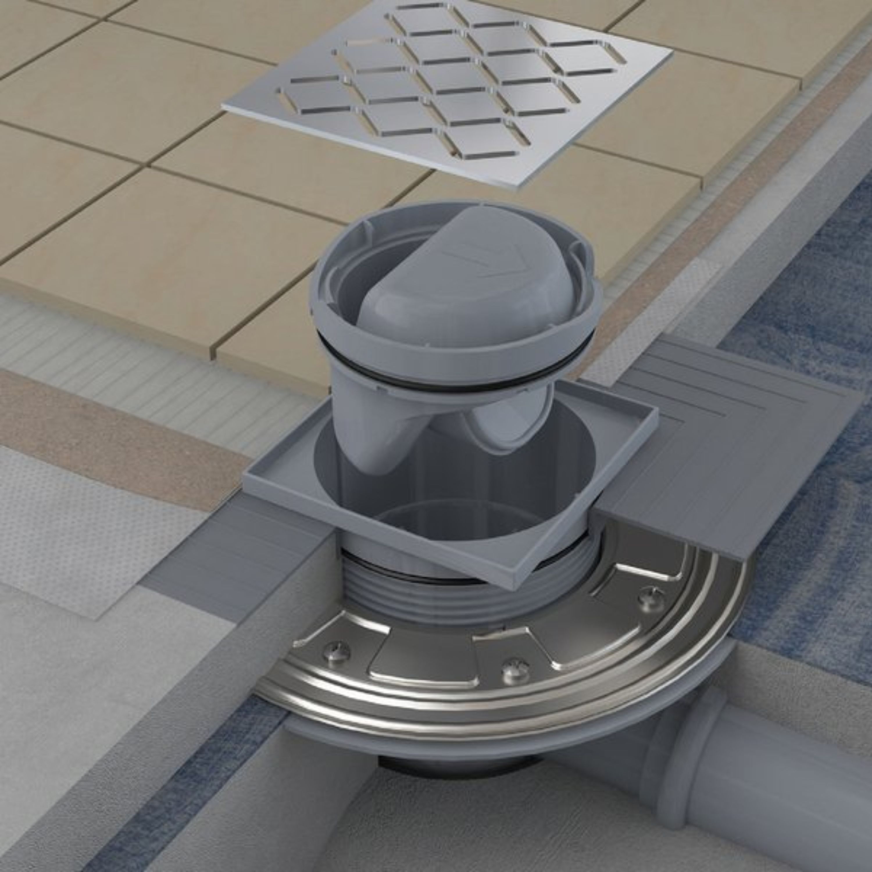 Ravak Snake odpływ prysznicowy 10,5 cm stal X01435 - Wysyłka w 24h