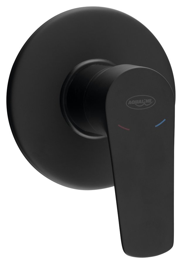 Aqualine Lotta bateria prysznicowa podtynkowa czarny mat LT741B