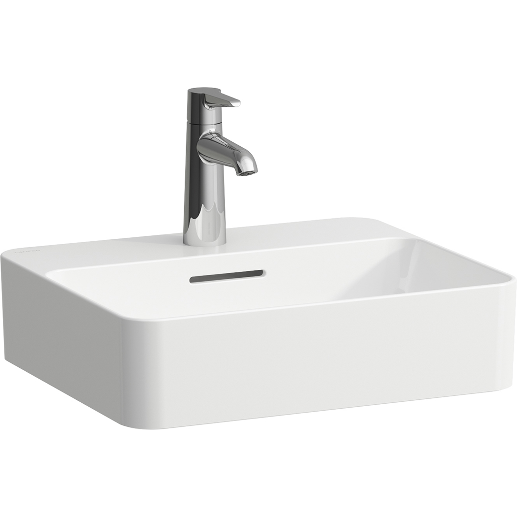 Laufen Val umywalka 45x38 cm prostokątna nablatowa biała H8122807571041