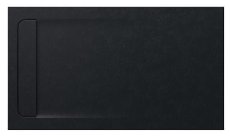 Roca Aquos brodzik 140x80 cm prostokątny kompozyt Stonex czarny AP60157832001400