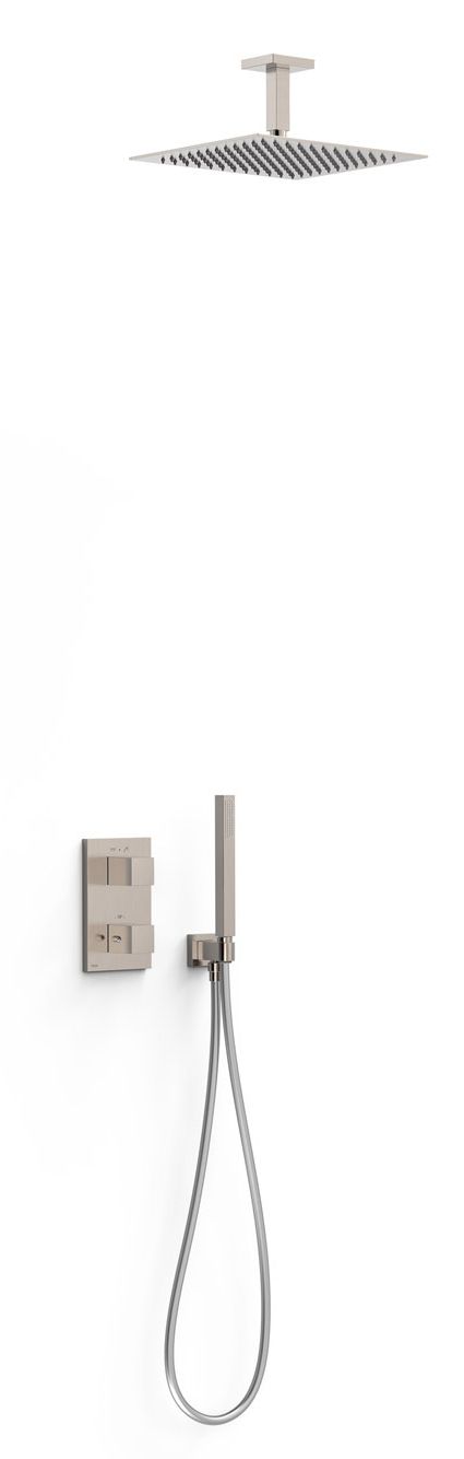 Tres Therm-Box zestaw prysznicowy podtynkowy termostatyczny z deszczownicą stal 00625003AC
