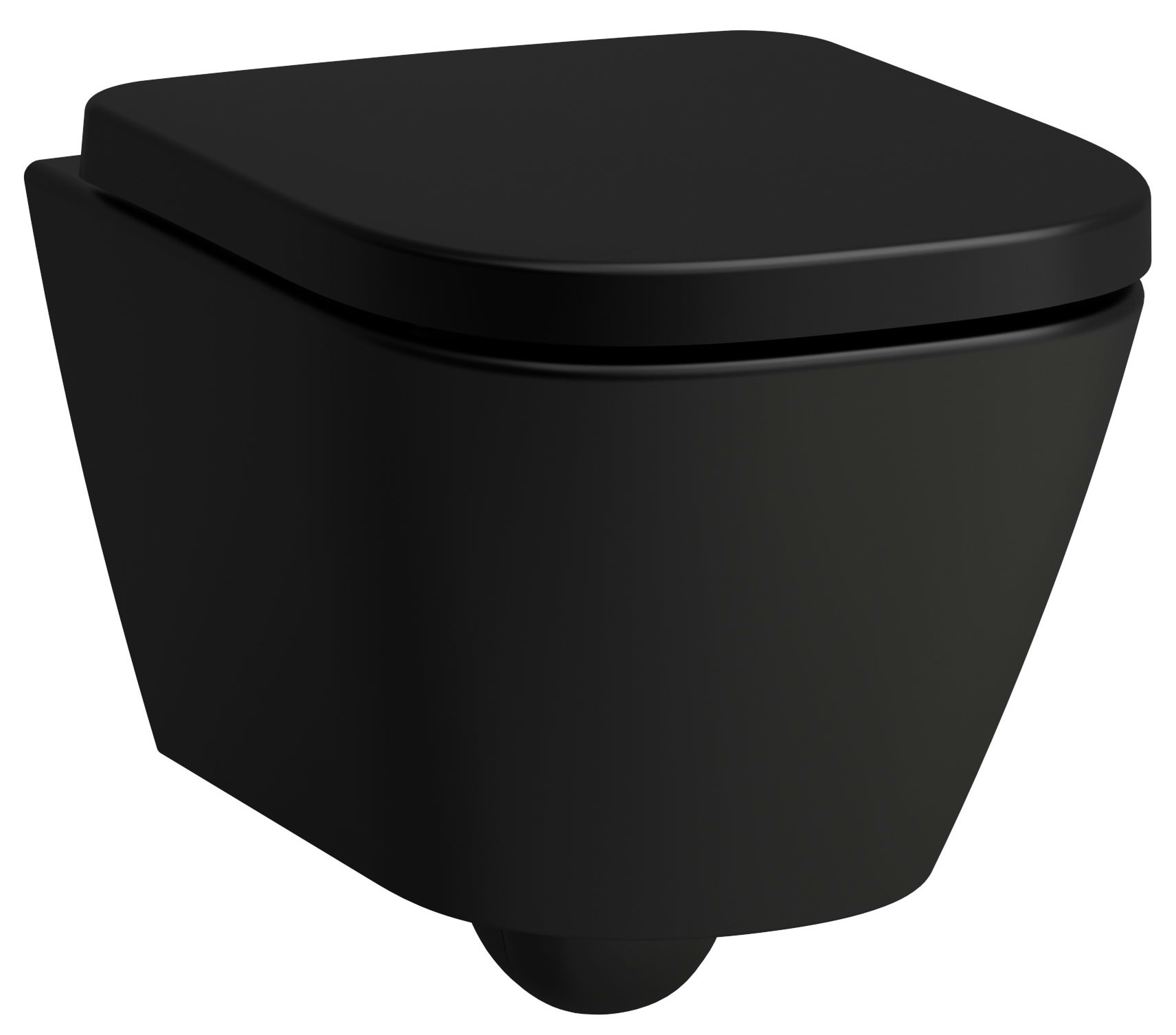 Laufen Meda miska WC wisząca ze spłukiwaniem wirowym czarny mat H8201137160001