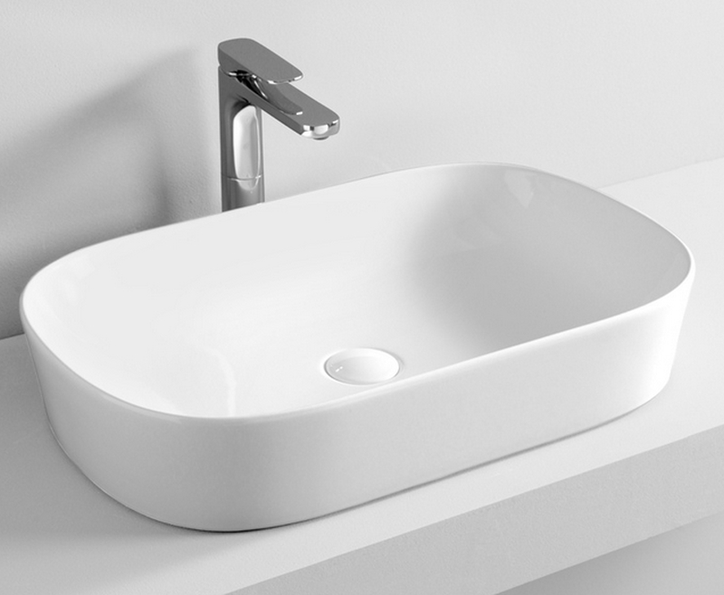 Art Ceram Ghost umywalka 65x41 cm nablatowa owalna biała GHL00201;00