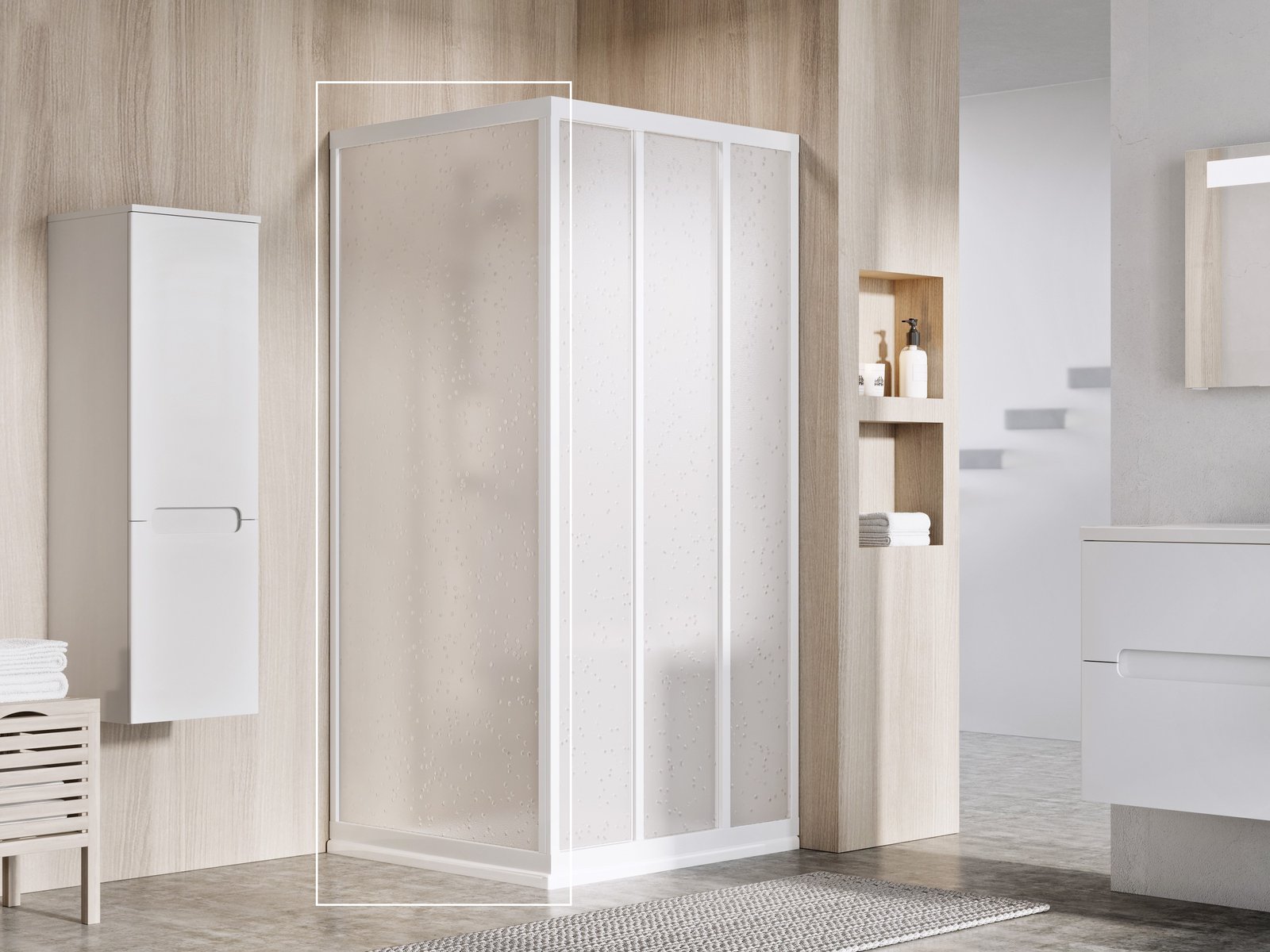 Ravak Supernova APSS-80 ścianka prysznicowa 80 cm stała biały/pearl 940401R211