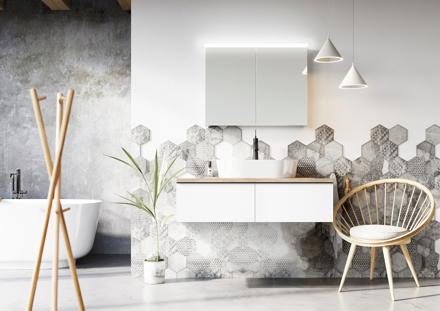 Elita Look Slim szafka 120x44,9x31,8 cm podumywalkowa wisząca white matt RE081204025290