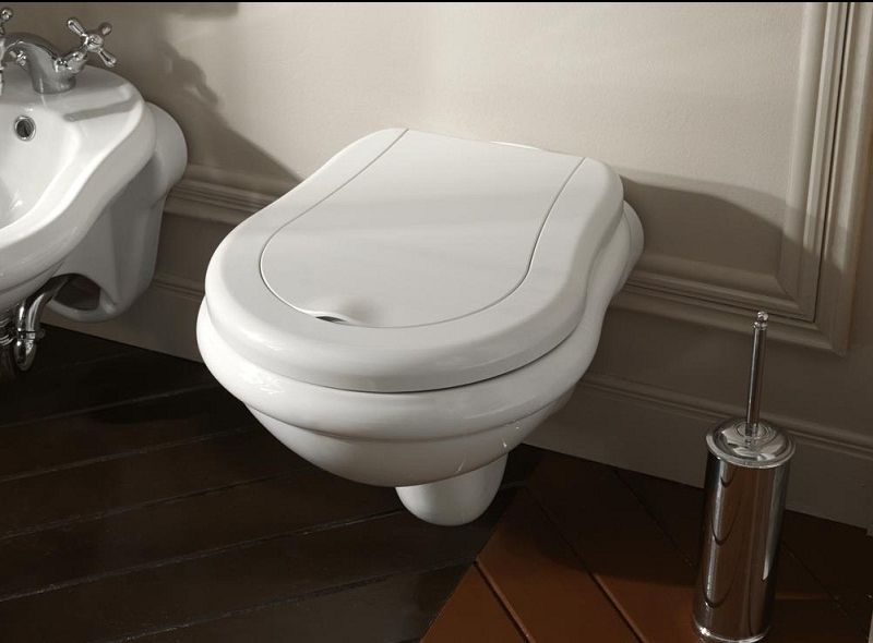 Kerasan Retro miska WC wisząca czarna 101504