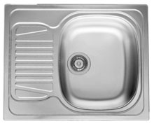 Pyramis Sparta zlewozmywak stalowy 62x50 cm stal 100125201