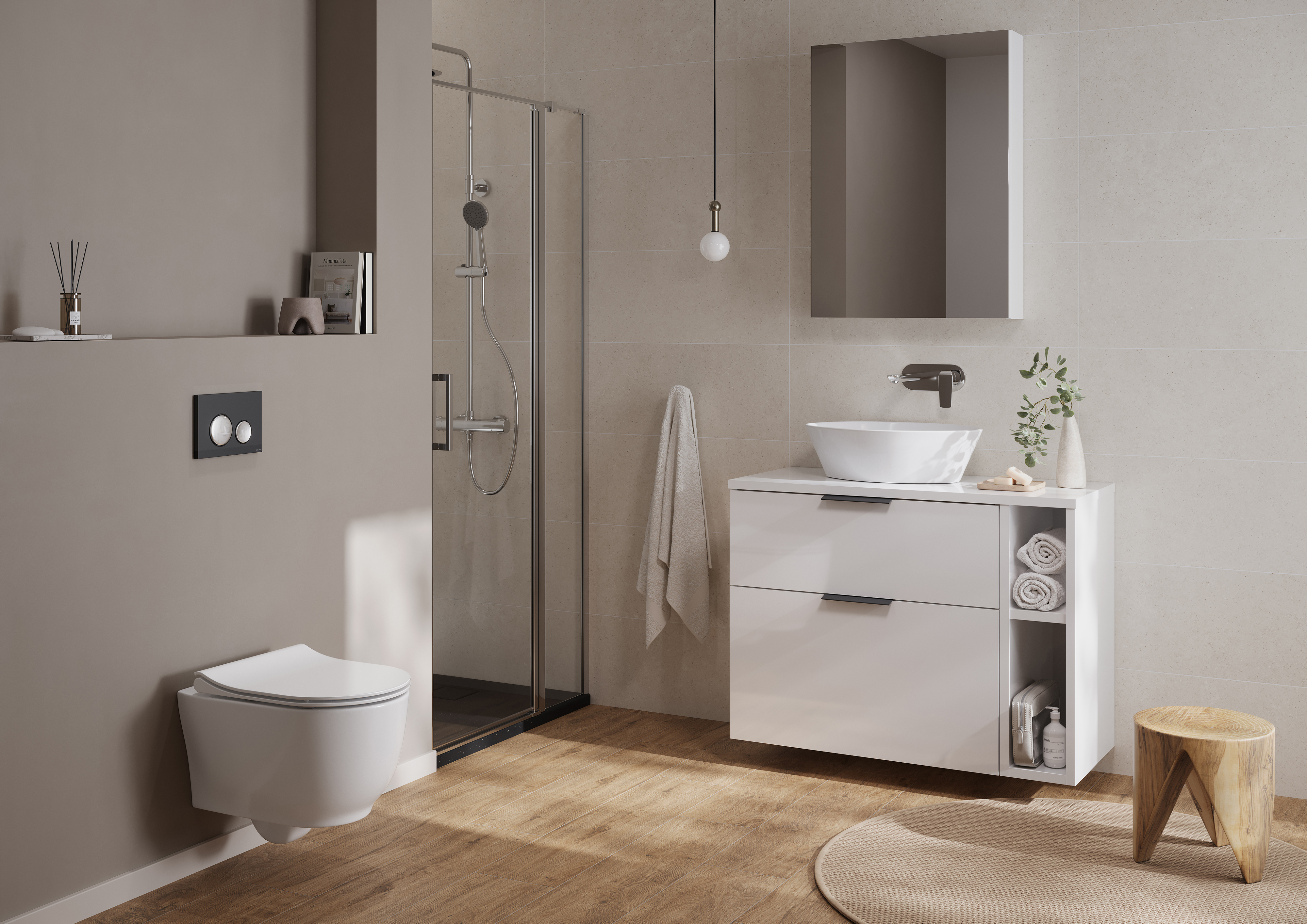 Cersanit Luna miska WC z deską wolnoopadającą wisząca bez kołnierza biały połysk S701-871 - Wysyłka w 24h