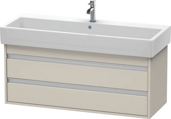 Duravit Ketho szafka 115 cm podumywalkowa wisząca taupe mat KT663909191