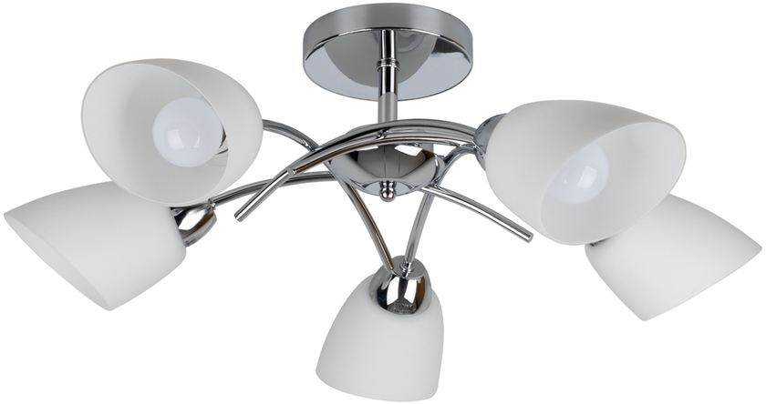 Spot-Light Viletta lampa podsufitowa 5x60W chrom/biały 8141528