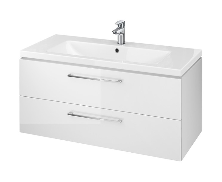 Cersanit Lara umywalka z szafką 100 cm zestaw meblowy biały S801-191-DSM - Wysyłka w 24h
