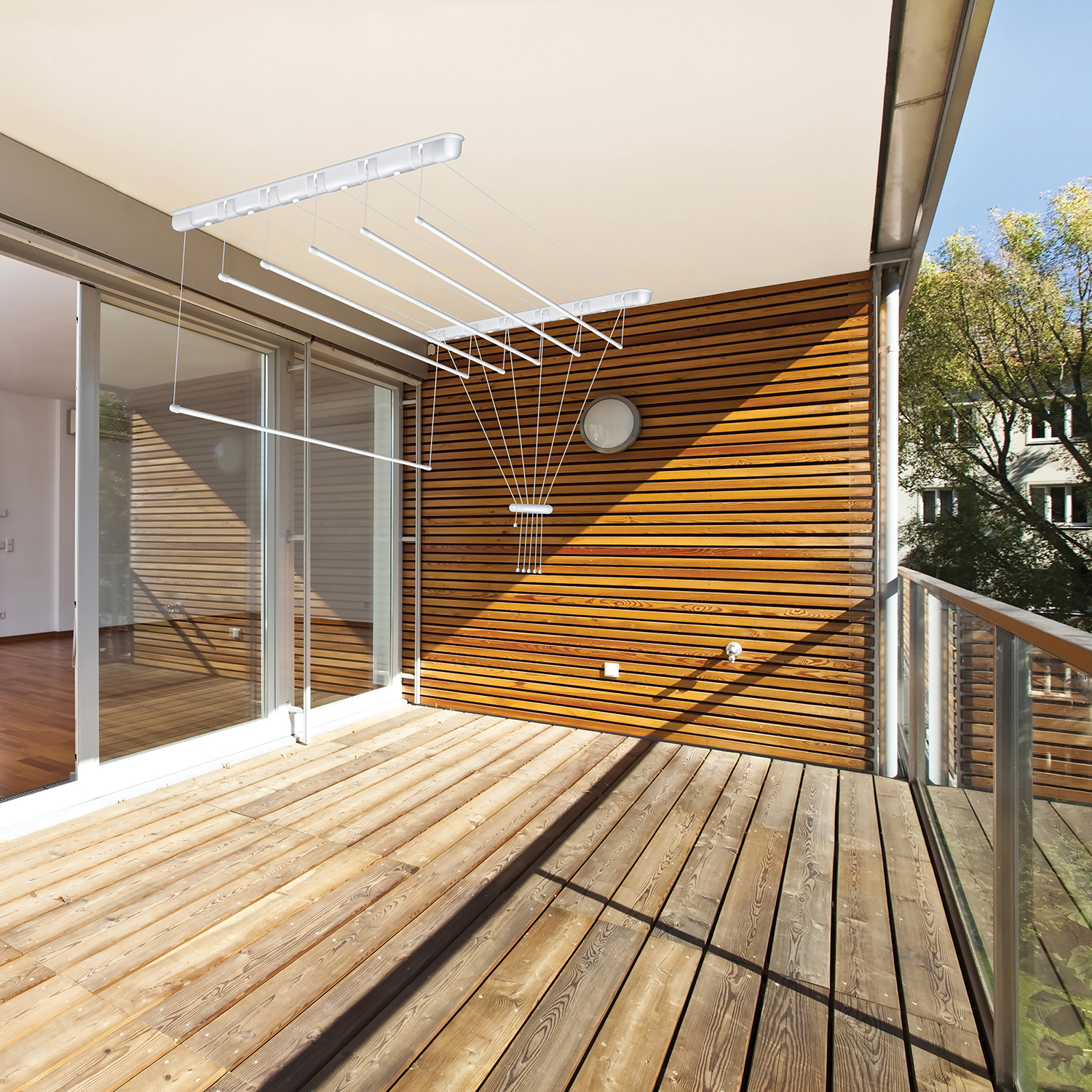 Sepio suszarka na pranie 6x80 cm sufitowa biała 10SUSSUF6PP08 - Wysyłka w 24h