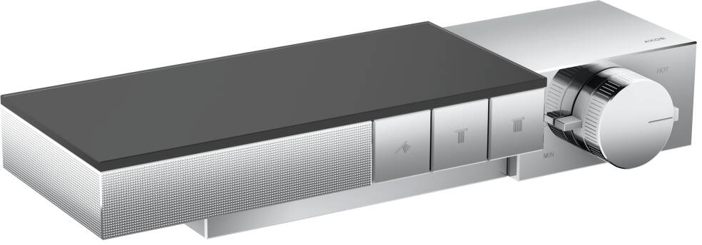 Axor Edge bateria wannowo-prysznicowa podtynkowa termostatyczna szlif diamentowy chrom 46141000