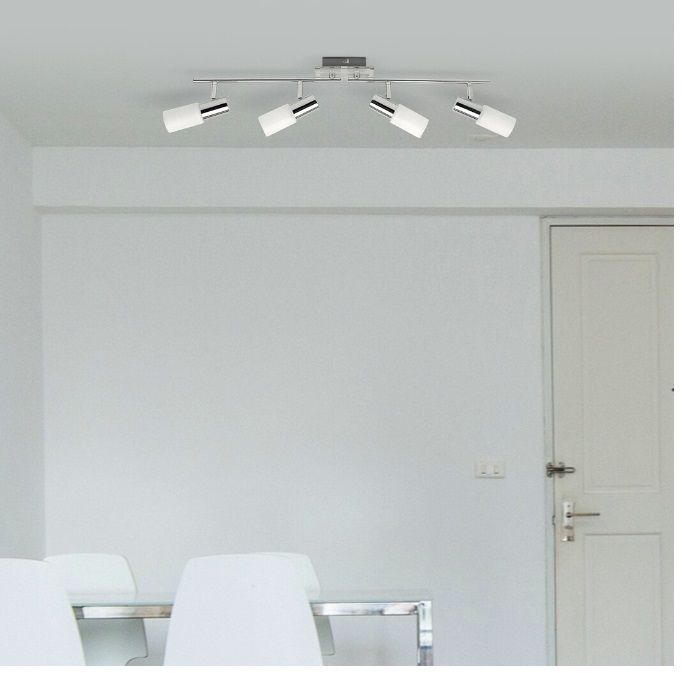 Rabalux Logan lampa podsufitowa 4x40 W biała-chrom 6099