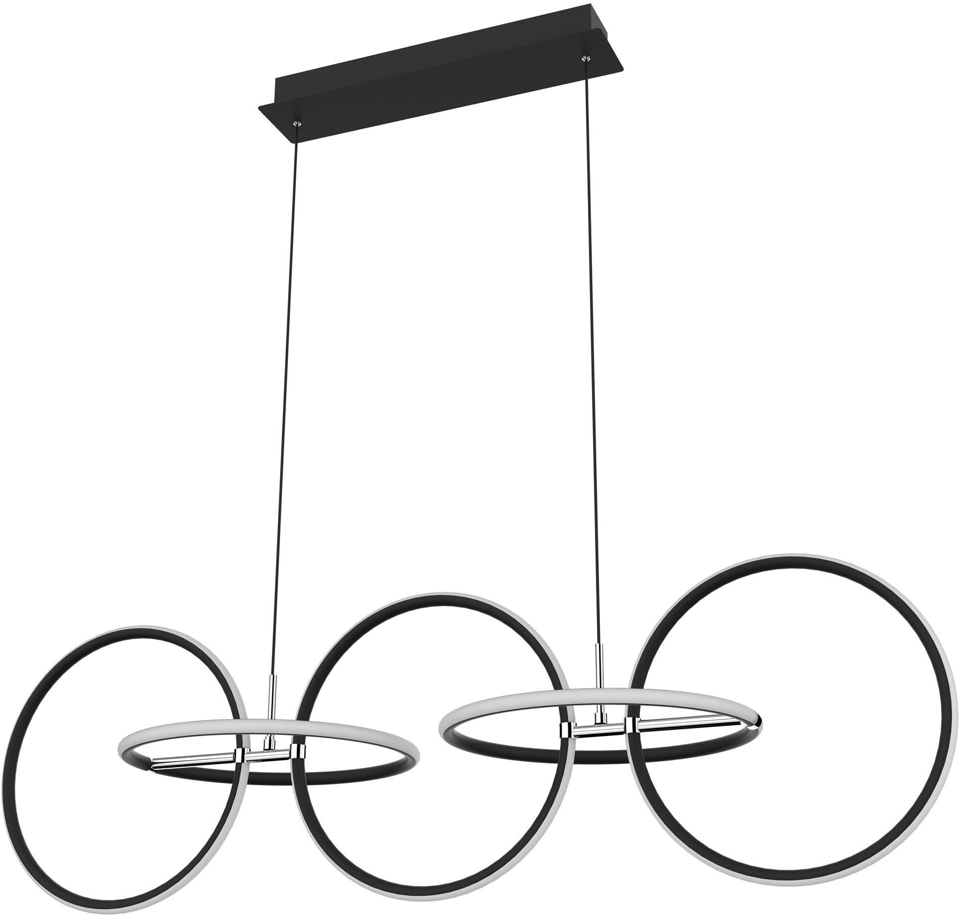 Apeti Kos lampa wisząca 1x60 W czarna A0022-351