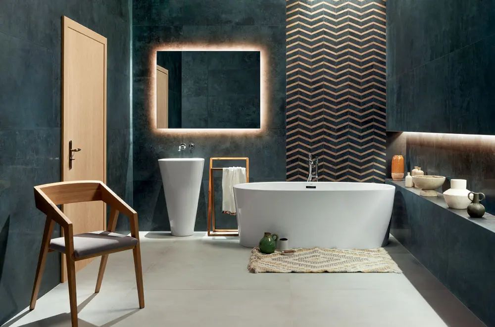 Tubądzin Torano płytka podłogowa 119,8x59,8 cm szara