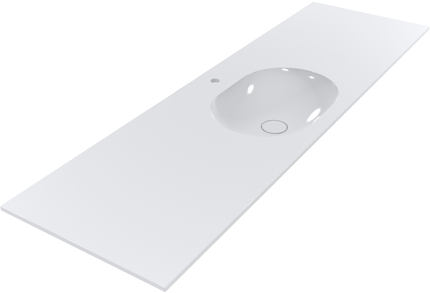 Miraggio New York umywalka 180x55 cm prostokątna wpuszczana biała 69125563