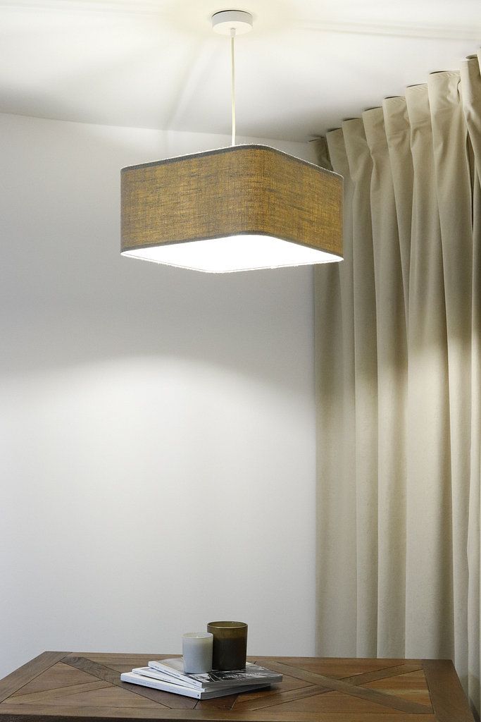 BPS Koncept Kwadro len light lampa wisząca 1x60 W beżowa KW-003-40W30