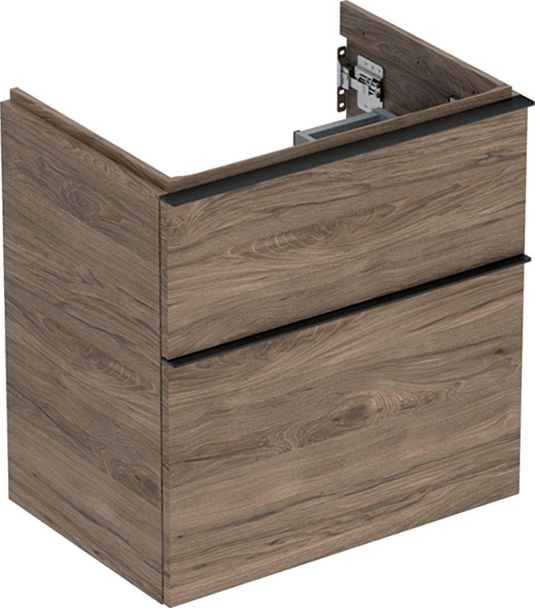 Geberit iCon szafka 59,2 cm podumywalkowa wisząca orzech hickory/lava mat 502.307.JR.1